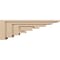 Ekena Millwork 6"W x 36"D x 12"H Thin Landon Rough Cedar Woodgrain TimberThane Corbel, Primed Tan CORUR06X36X12LANRCPR - alternate 2